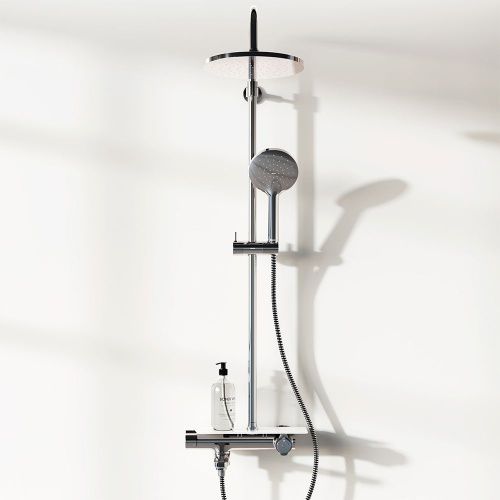 Душевая стойка Damixa Jupiter 977760000 настенная цвет хром - фото 3