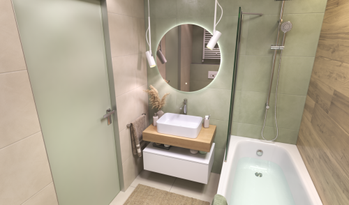 Столешница Velvex UNIT st.UNI.80-67 80х50 подвесная цвет коричневый - фото 5