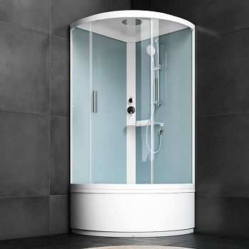 Душевая кабина Am.Pm X-Joy W88C-401A-090WT 100х100 четверть круга с крышей ориентация универсальная