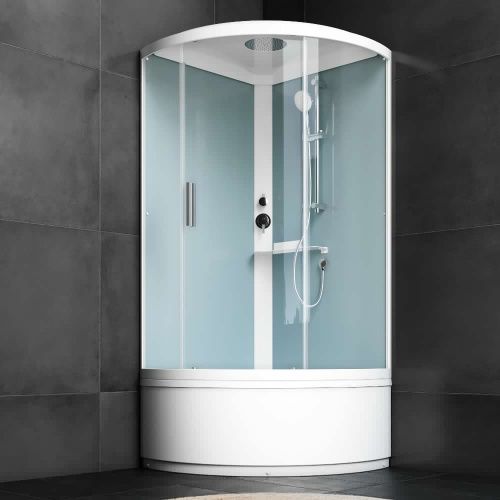 Душевая кабина Am.Pm X-Joy W88C-401A-090WT 100х100 четверть круга с крышей ориентация универсальная