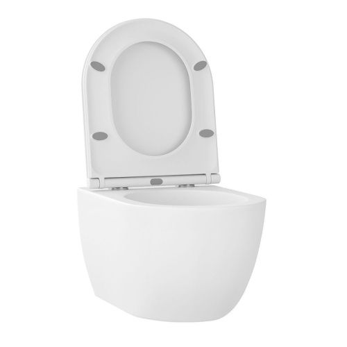 Унитаз подвесной Wellsee Chalice Perfection 182608001 белый с сиденьем микролифт безободковый смыв торнадо - фото 2