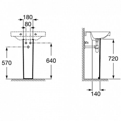 Пьедестал для раковины Roca Victoria 7337390000 - фото 3