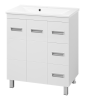 Тумба под раковину Misty Селена П-Сел01075-01Пр3Я 70х40 напольная цвет белый