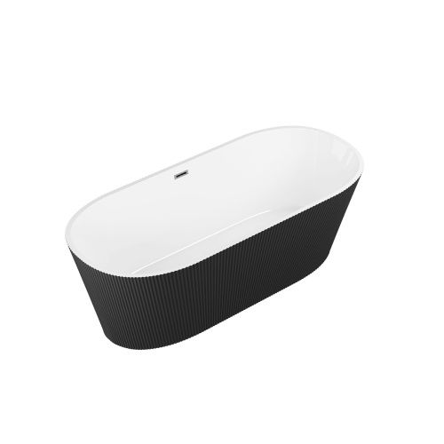 Ванна акриловая Grossman Forta GR-27021MB 170х75 отдельностоящая овальная с каркасом