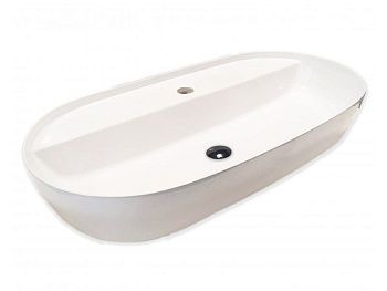 Раковина из сантехнического фаянса Hatria HAPPY HOUR Y8AP01 80х40 накладная цвет белый