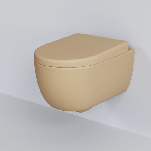 Чаша унитаза подвесная Ambassador Abner 103T20501R цвет темно-бежевый без сиденья - фото 3