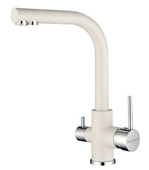 Смеситель для кухни Paulmark ESSEN Es213011-331 на мойку белый