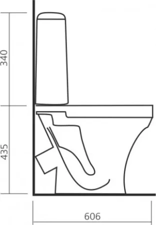 Унитаз-компакт напольный с бачком Sanita Аттика WC.CC/Attica/1-P/WHT.G/S1 уц белый с сиденьем каскадный смыв
