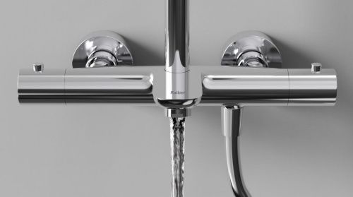 Душевая стойка Raiber RP-007 настенная цвет хром с термостатом - фото 4