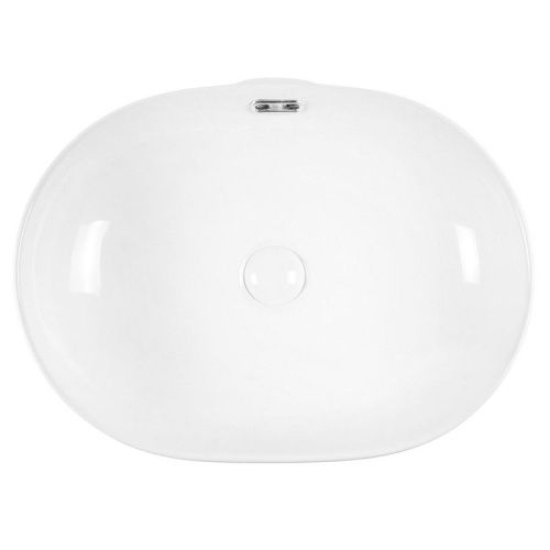 Раковина из сантехнического фарфора Bond Oval S65-490 50х40 накладная цвет белый без отверстий под смеситель - фото 4