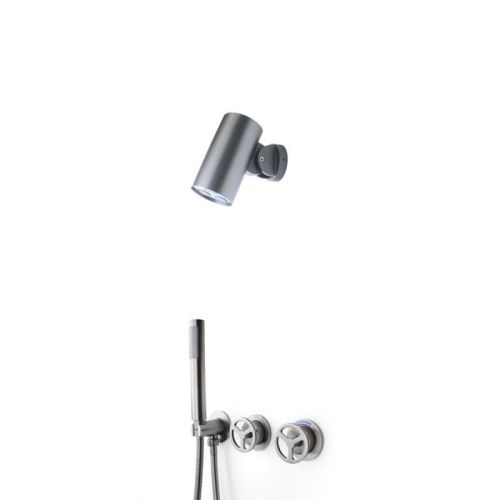 Душевая система Bronze de Luxe 5011GG-S встраиваемая в стену цвет серый - фото 2