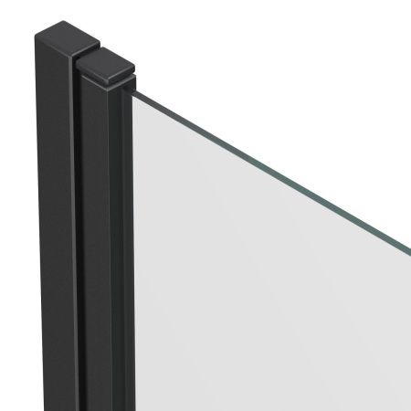 Душевая шторка на ванну Reflexion Slider RX15070CBL-23 70х150 стекло прозрачное профиль черный ориентация универсальная