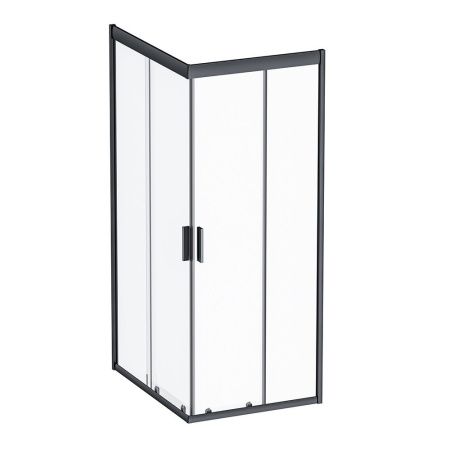 Душевой уголок Am.Pm Gem W90G-404-100280-BT 100х80 стекло прозрачное профиль черный без поддона