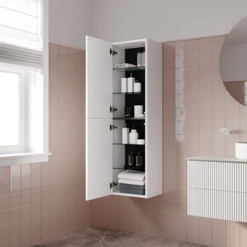 Шкаф-пенал Iddis Aiger AIG40W0i97 40х140 подвесной цвет белый - фото 3