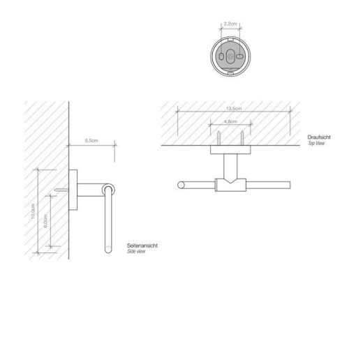 Бумагодержатель Decor Walther Basic 530100 - фото 2