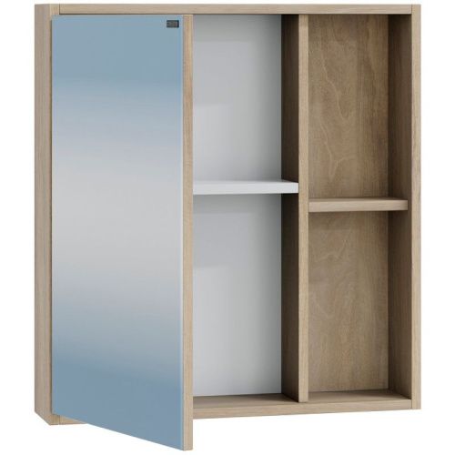 Зеркало-шкаф СанТа Прима 700344 60х70 подвесной цвет коричневый/бежевый - фото 2