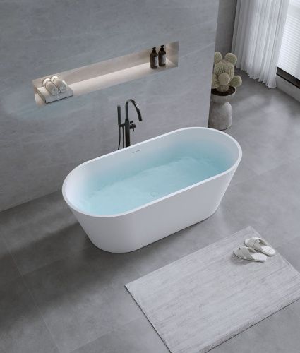 Ванна из искусственного камня Timo ELISSA ELISSA1700 170х80 отдельностоящая овальная - фото 5