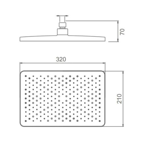 Верхний душ Splenka S451 S451.52.06 черный - фото 3