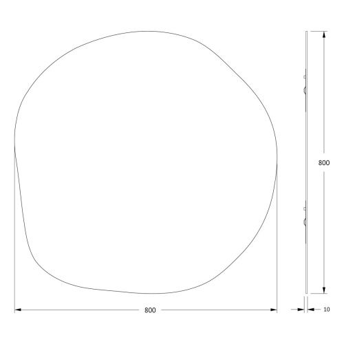 Зеркало Evoform Essence BY 0328 80х80 подвесное - фото 2