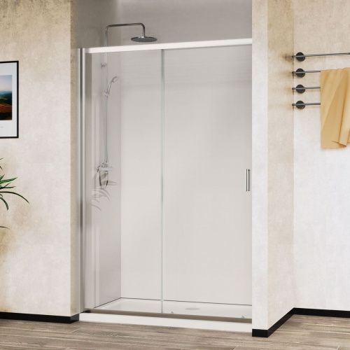 Душевая дверь Vincea City VDS-5CT140CL 140х195 стекло прозрачное профиль хром - фото 2