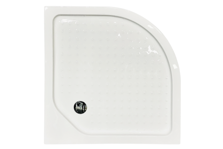 Душевой уголок Royal Bath HK RB90HK-C-BL-Practic 90х90 стекло рифленое профиль черный с поддоном