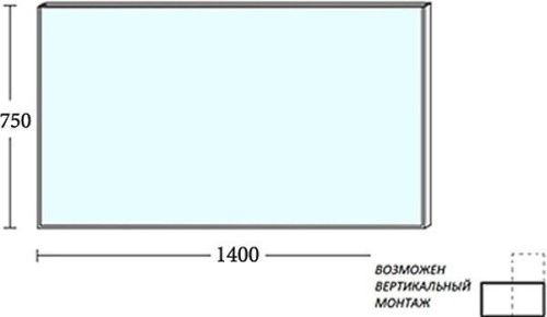 Зеркало De Aqua Сильвер 00261676 140х80 подвесное - фото 4