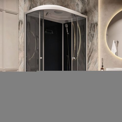 Душевая кабина Parly Classic CM121R 120х80 асимметричная с крышей - фото 2