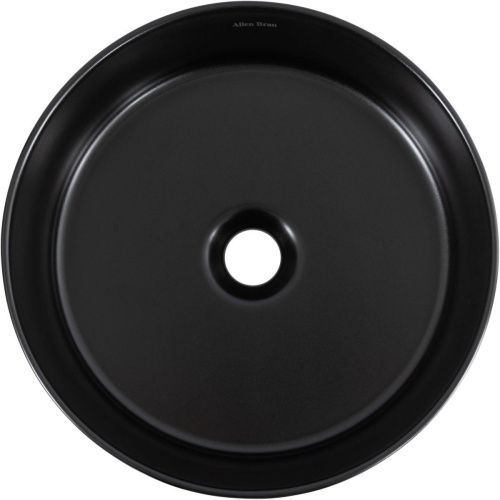 Раковина керамическая Allen Brau Fantasy 4.11032.31 40х40 накладная цвет черный без отверстий под смеситель - фото 3