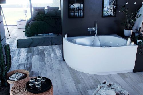 Ванна акриловая Aquatek Вирго VIR150-0000038 150х100 пристенная асимметричная с каркасом без ручек - фото 3