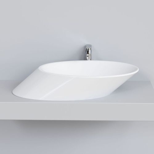 Раковина из сантехнического фарфора Ambassador Ritz 236T20002 70х40 накладная цвет белый без отверстий под смеситель - фото 5