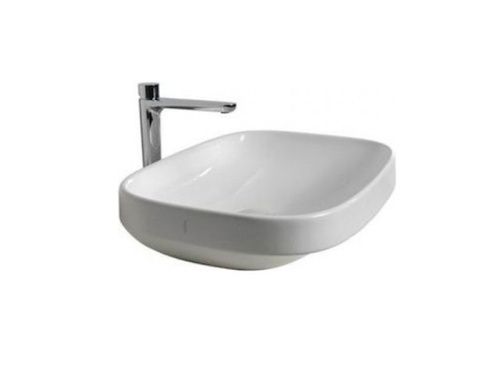 Раковина из сантехнического фаянса Hatria ABITO YXXA01 60х50 накладная цвет белый