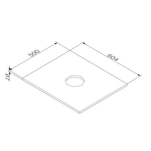 Столешница Am.Pm Func M8FST0600WM 60х50 накладная цвет белый - фото 3