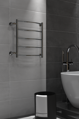 Полотенцесушитель Indigo Arc LASW60-50-б/п-50 59х60 водяной хром - фото 5