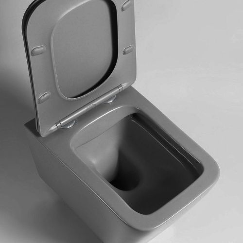 Унитаз подвесной Vincea Q-Line VT1-12MA черный с сиденьем микролифт безободковый душевой смыв - фото 4