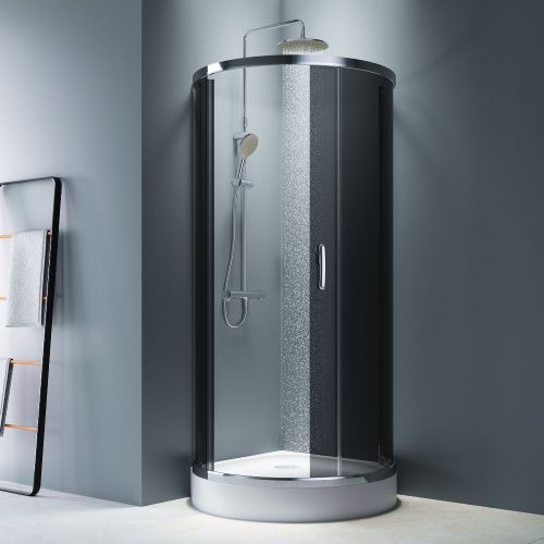 Душевой уголок Am.Pm Like W83UG-333-095CG 95х95 стекло тонированное профиль хром без поддона - фото 3