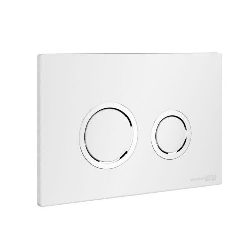 Клавиша смыва механическая Wasserkraft WH01 цвет белый/хром - фото 2