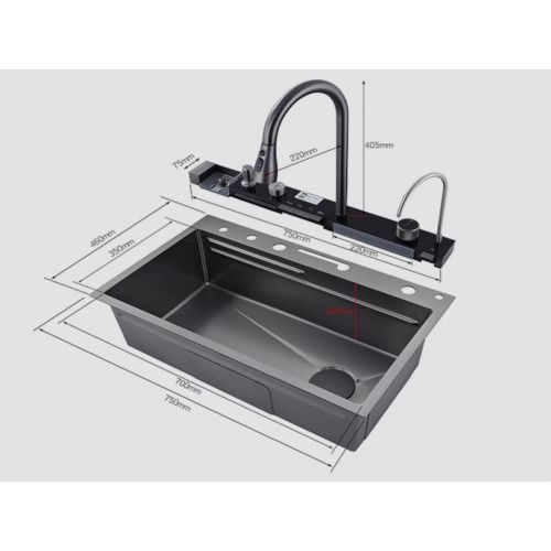 Кухонная мойка Savol S-SC001W 75х45 цвет белый поверхность матовая - фото 3