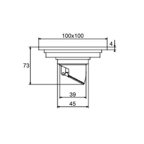 Душевой трап Orange TR01-005b 10х10 черный - фото 3
