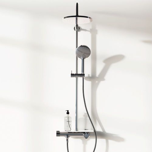Душевая стойка Damixa Jupiter 977750000 настенная цвет хром - фото 3