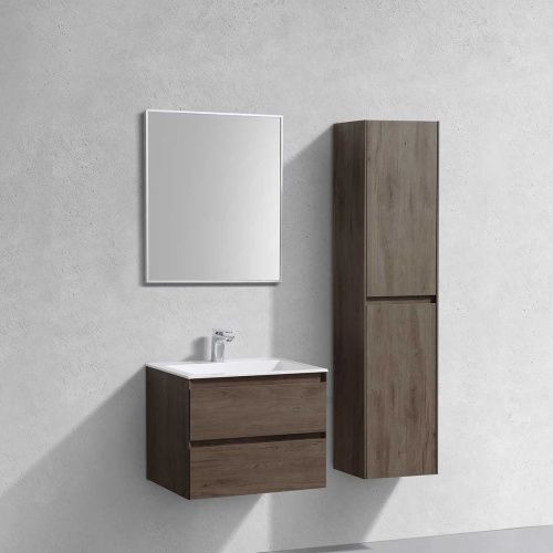 Тумба под раковину Vincea Luka VMC-2L600RO 60х50 подвесная цвет коричневый - фото 2