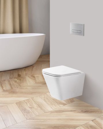 Унитаз подвесной BelBagno ARDENTE-R BB520CHR/SC белый с сиденьем микролифт безободковый каскадный смыв