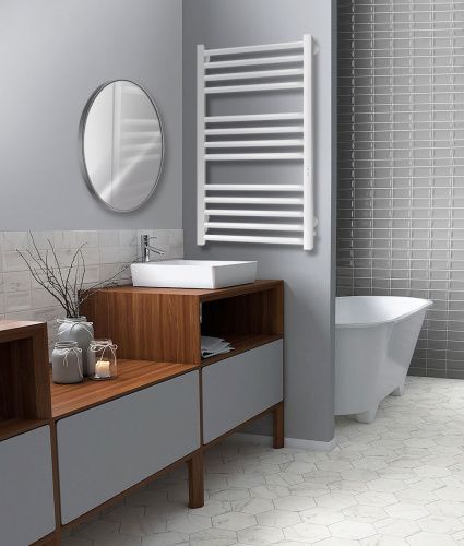 Полотенцесушитель электрический Indigo Attic Romb LСLATCRE100-50WMRt 55х100 белый - фото 2