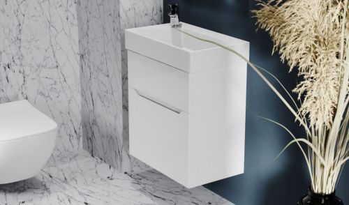 Тумба под раковину Jorno FOLK Folk.01.65/P/W/JR 60х30 подвесная цвет белый - фото 3