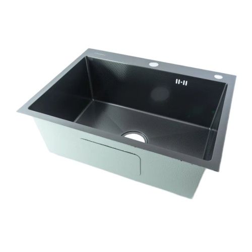 Кухонная мойка Fmark FSC7550Q 75х50 цвет серый поверхность матовая - фото 2