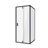Душевой уголок Niagara Nova NG-83-8AB-A80B 80х80 стекло прозрачное профиль черный без поддона