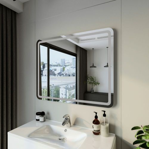 Зеркало с подсветкой Бриклаер Эстель 4627125414244 100х80 подвесное - фото 4