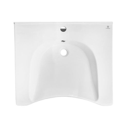 Раковина из сантехнического фарфора Dstrana 4624 60х60 подвесная цвет белый - фото 3