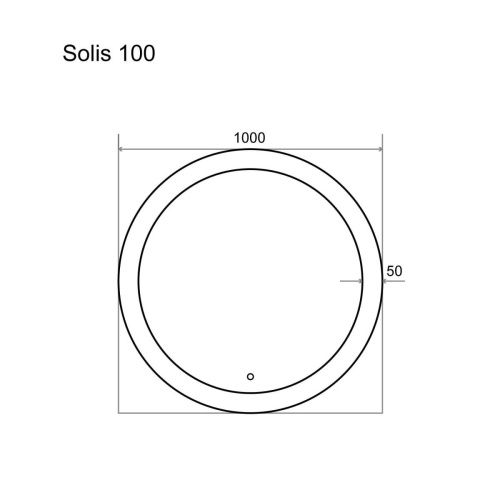 Зеркало с подсветкой Alavann Solis ALV0748003 100х100 подвесное - фото 4