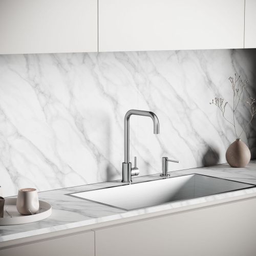 Смеситель для кухни Sancos Stainless SC12002SS на мойку нержавеющая сталь - фото 3