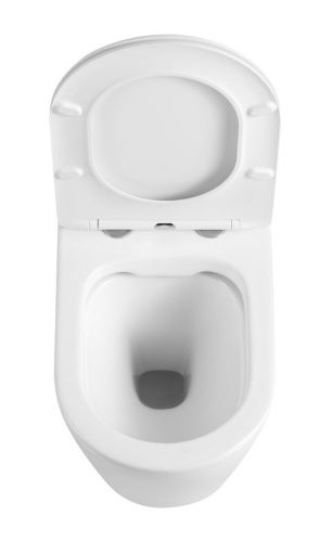 Унитаз подвесной Iberica Blanca Burgos alto IB.BRA.231.1B1 белый с сиденьем микролифт безободковый каскадный смыв - фото 4